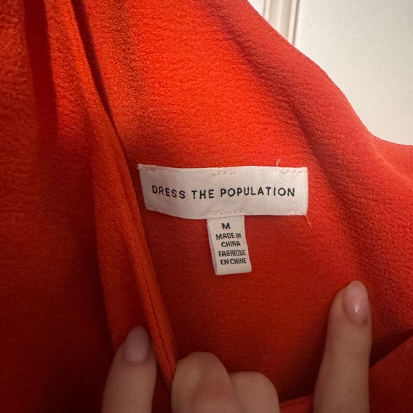 Dress the Population One-Shoulder Red Dress - Picture 5 of 5